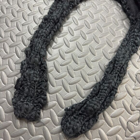 Chaos World Beat Fuzzy Warm Winter Earflap Beanie Hat Womens Black 100% Acrylic - Picture 2 of 7